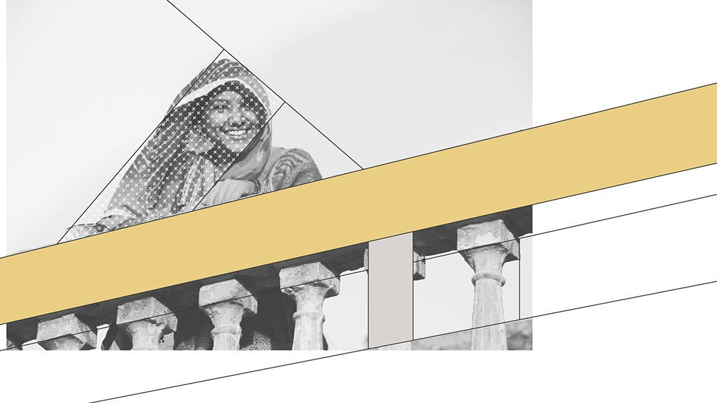 Clips of inspiration for Anchal's Asha design in the Narrative Collection