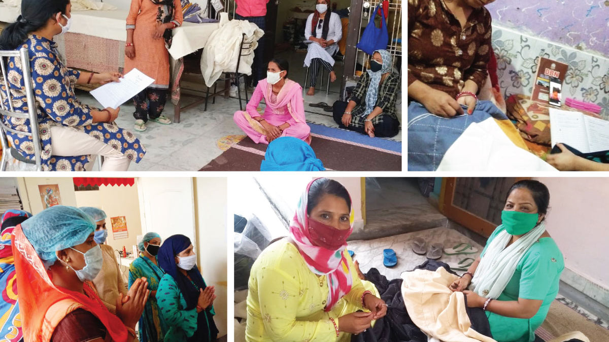 artisans in india during the covid-19 pandemic wearing masks