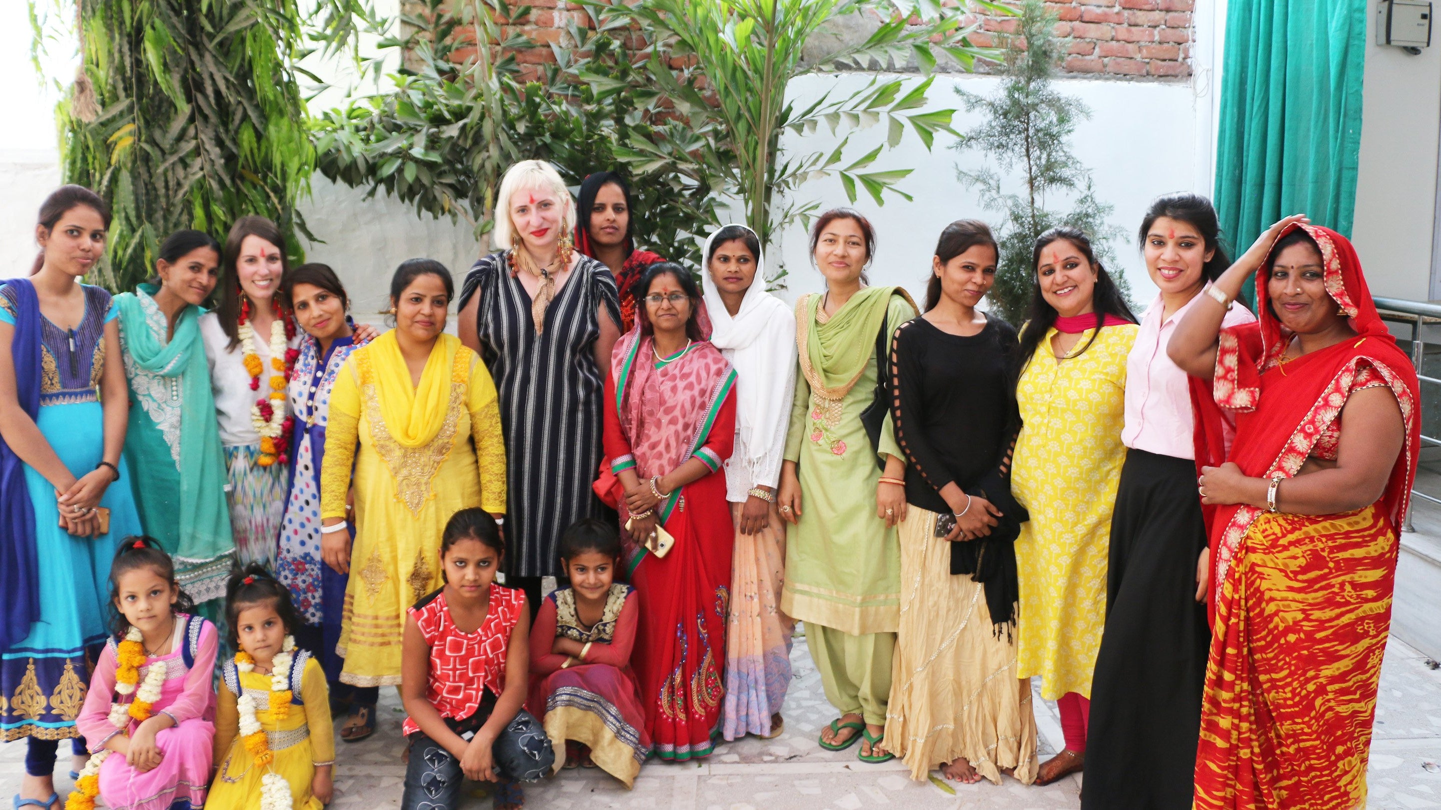 Anchal's 11 project assistants in India