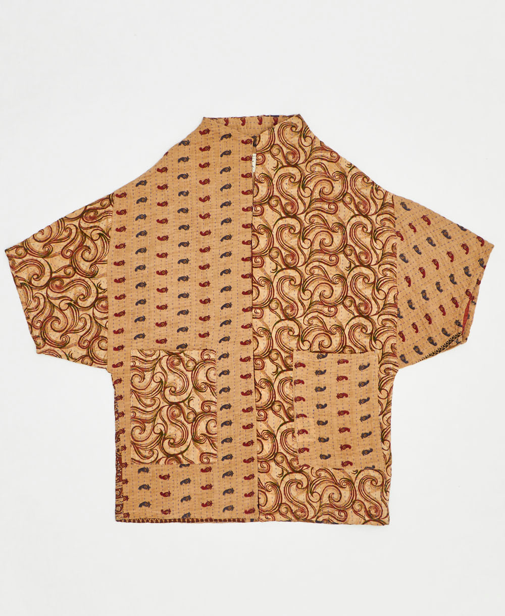ethically made quilted jacket handmade by artisans in India