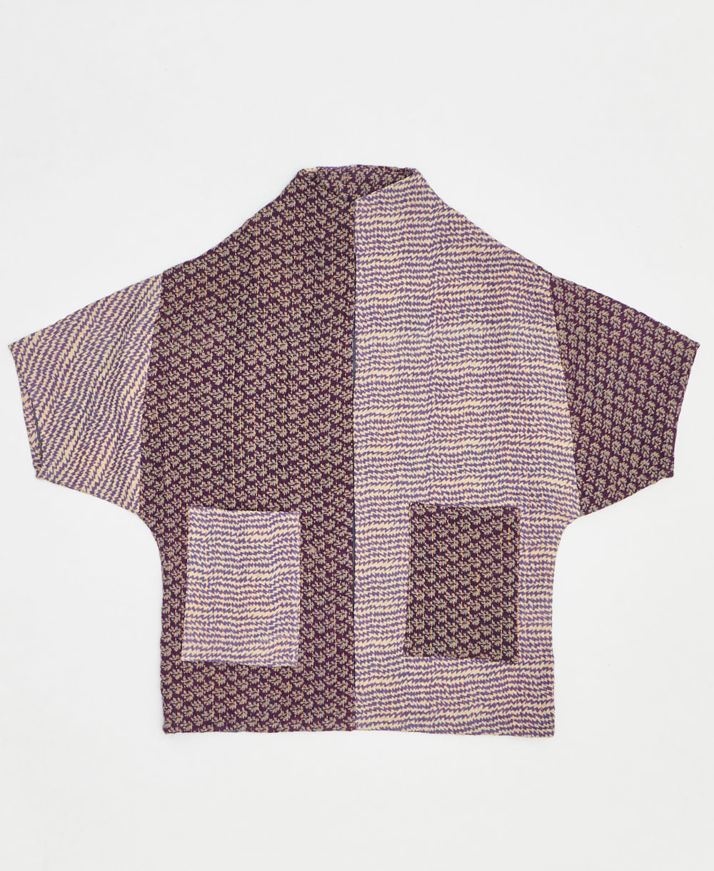 ethically made quilted jacket handmade by artisans in India