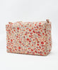  Eco-friendly handmade red and blue floral vintage kantha toiletry bag