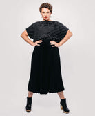 black organic cotton box crop top