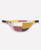 Multicolored checkered sling crossbody bag on a white background