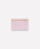 lilac purple coin purse handmade from organic cotton
