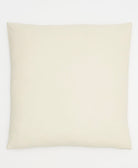 solid back of white cross-stitch euro sham