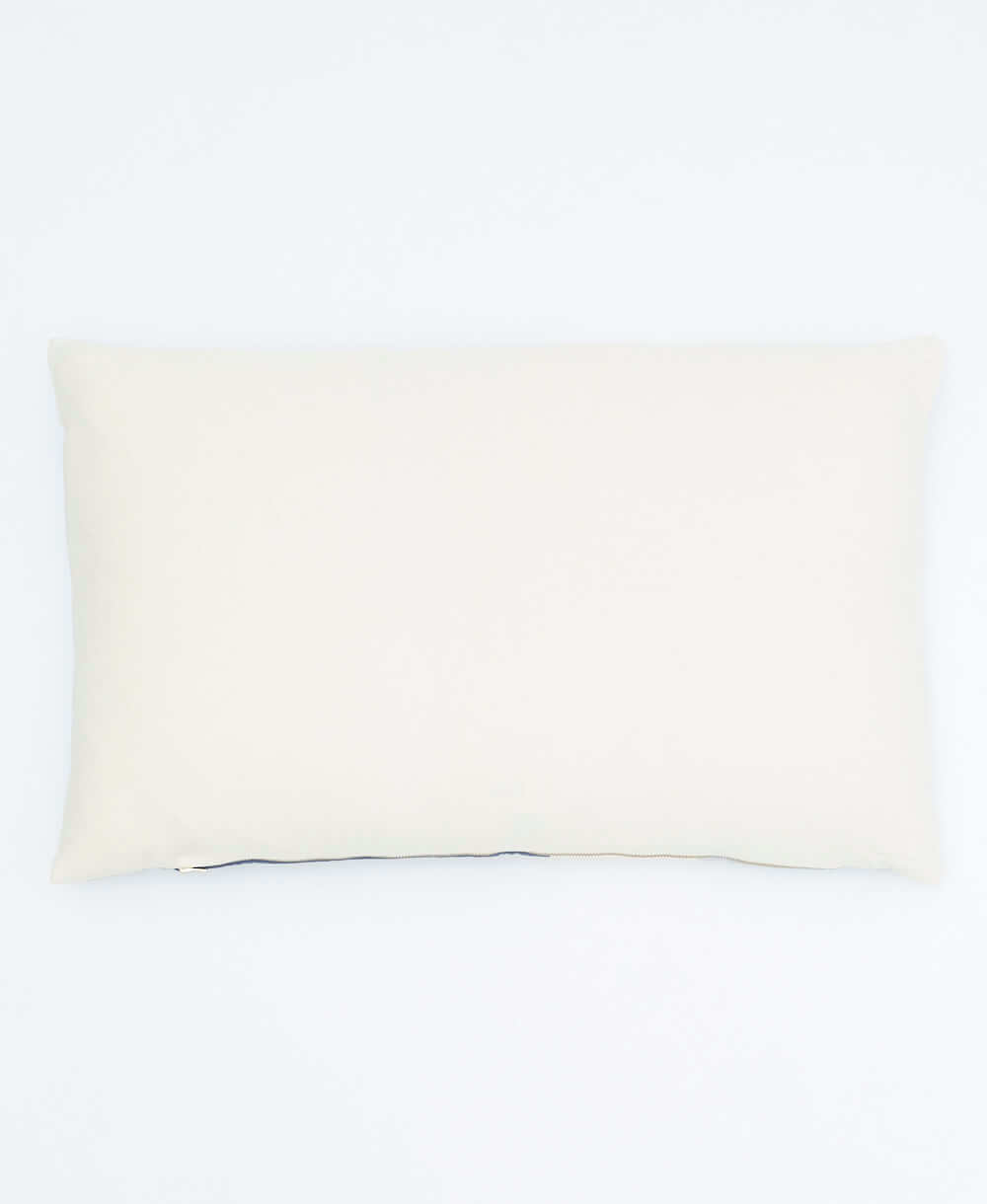 solid back of didi colorblock lumbar throw pillow