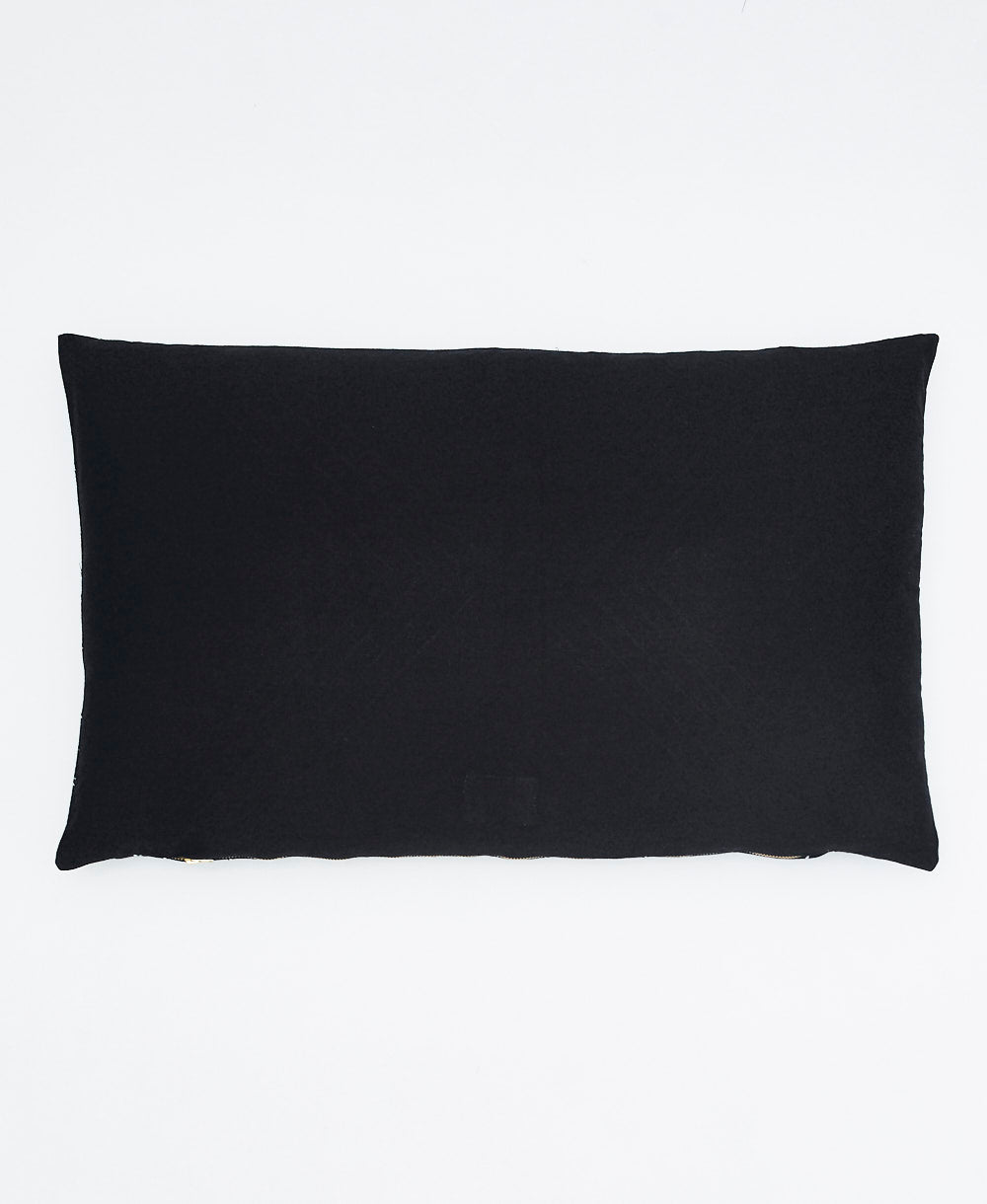 Black pillowcase on a white background