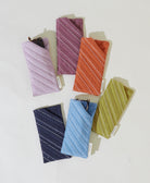 set of fabric glasses cases for sunglasses or eyeglasses on white background