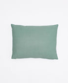 back of spruce green graph small pillow