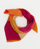 sustainable cotton bandana with hand-stitched embroidery around the edges