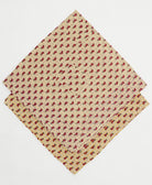 bandana scarf in a one-of-a-kind print with bold kantha stitching