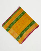 one-of-a-kind cotton bandana with embroidered edges handmade in India