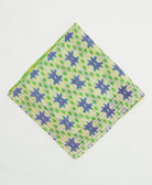 one-of-a-kind cotton bandana with embroidered edges handmade in India