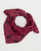 cotton bandana scarf handmade in India from upcycled vintage cotton saris