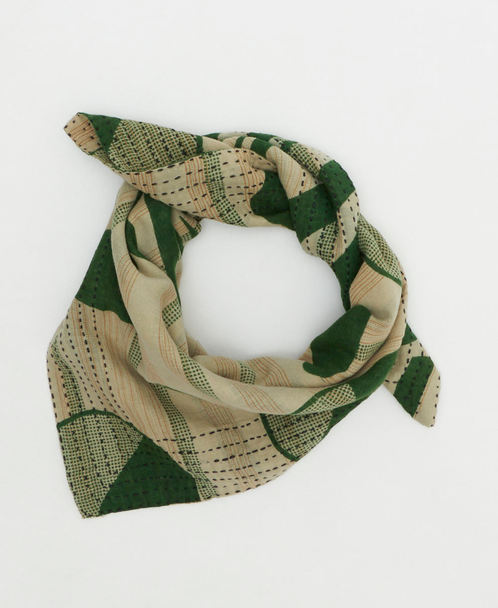 cotton neckerchief handmade by women artisans