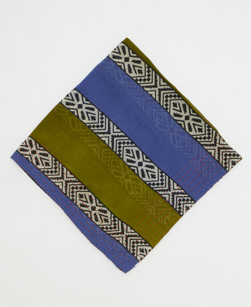 cotton bandana scarf made from vintage cotton saris