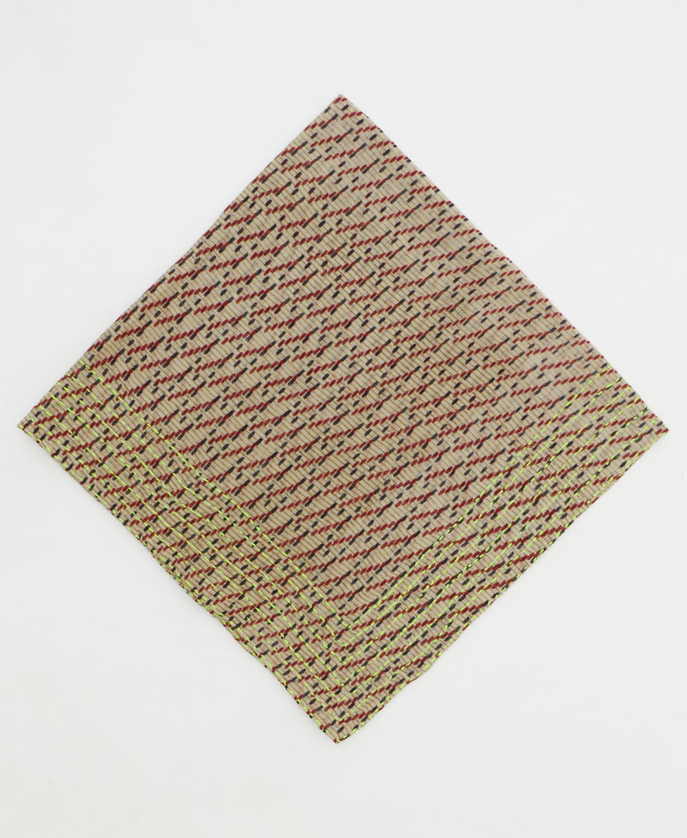 cotton bandana scarf made from vintage cotton saris