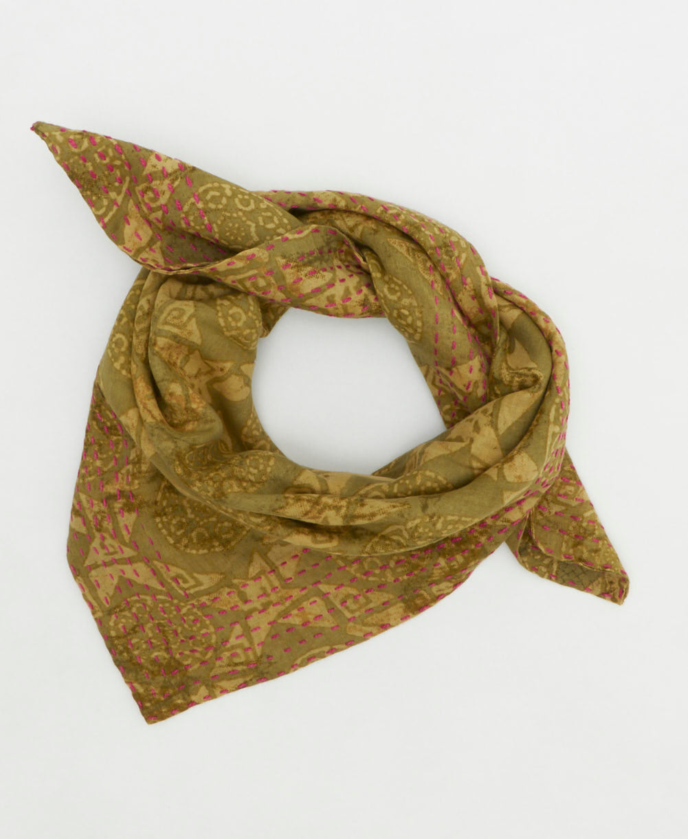 cotton neckerchief handmade by women artisans