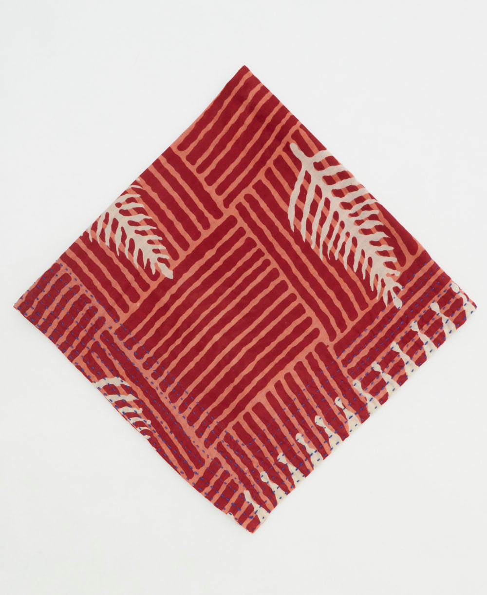 cotton bandana scarf made from vintage cotton saris