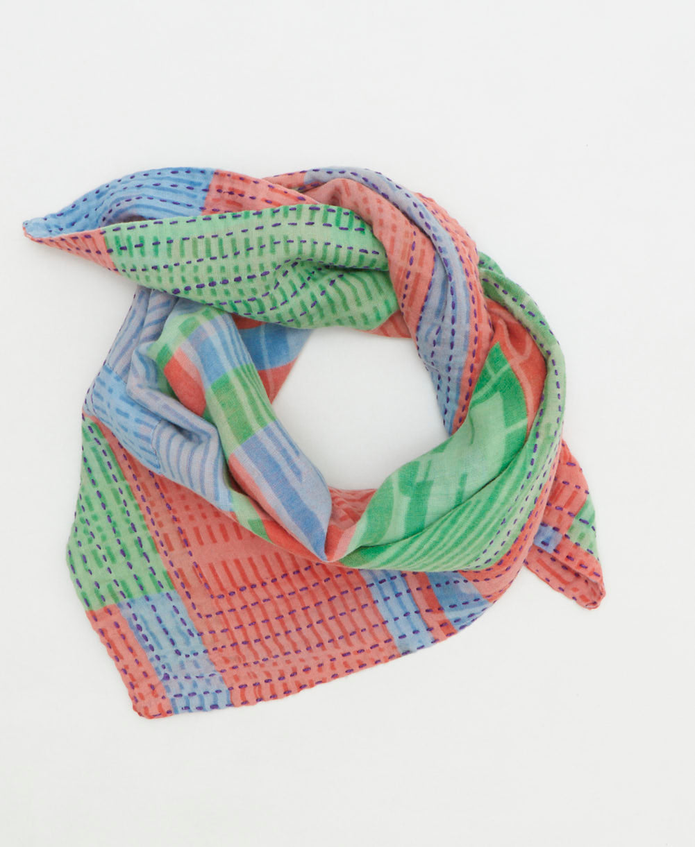cotton neckerchief handmade by women artisans