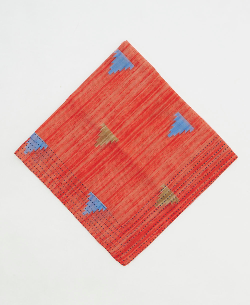 cotton bandana scarf made from vintage cotton saris