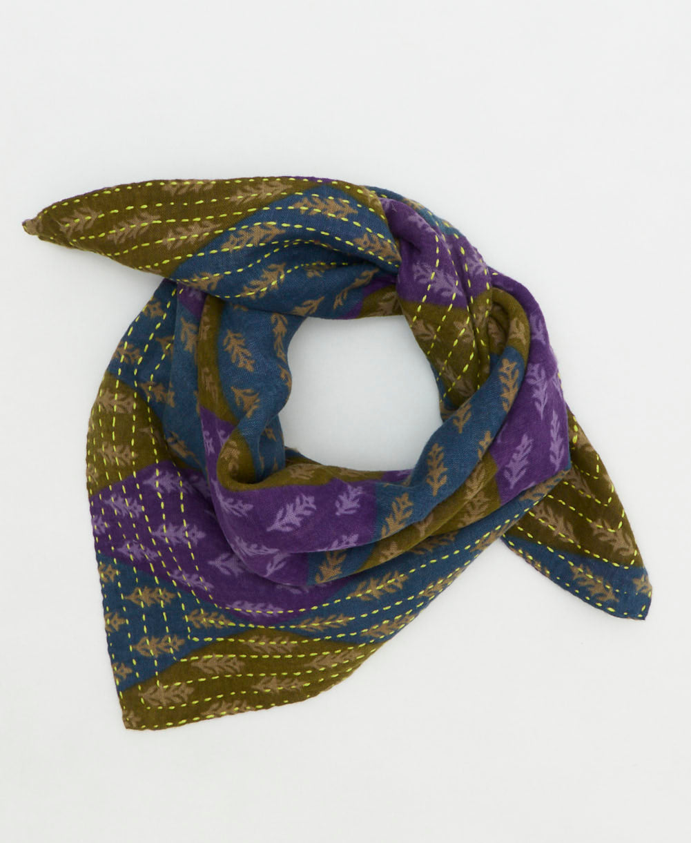 cotton neckerchief handmade by women artisans