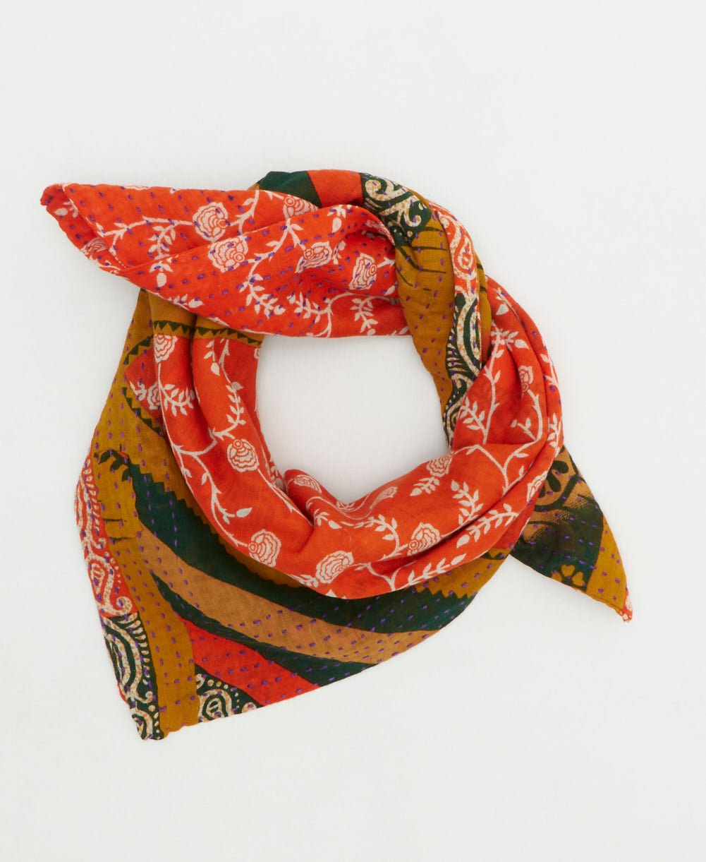 cotton neckerchief handmade by women artisans