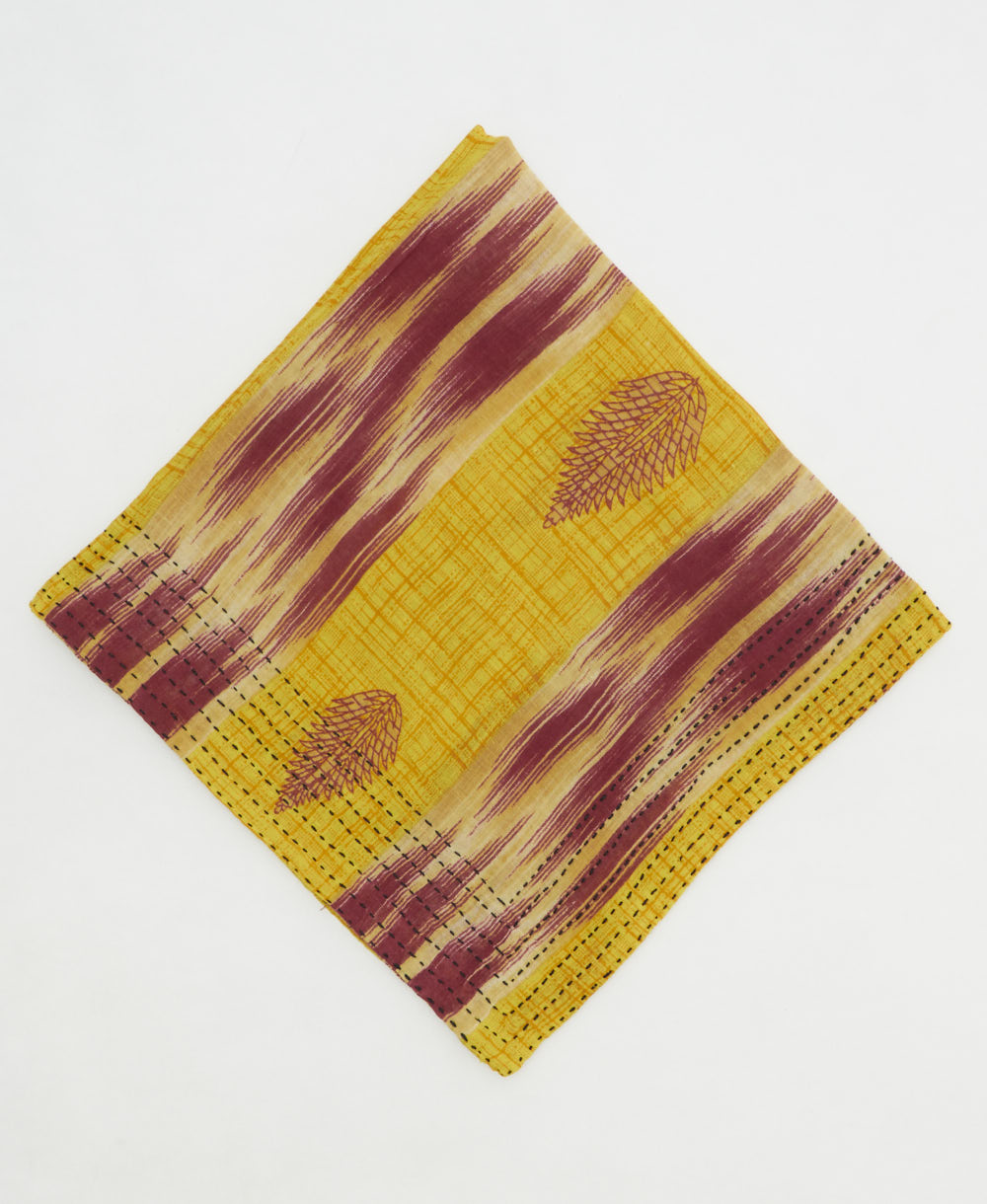 cotton bandana scarf made from vintage cotton saris