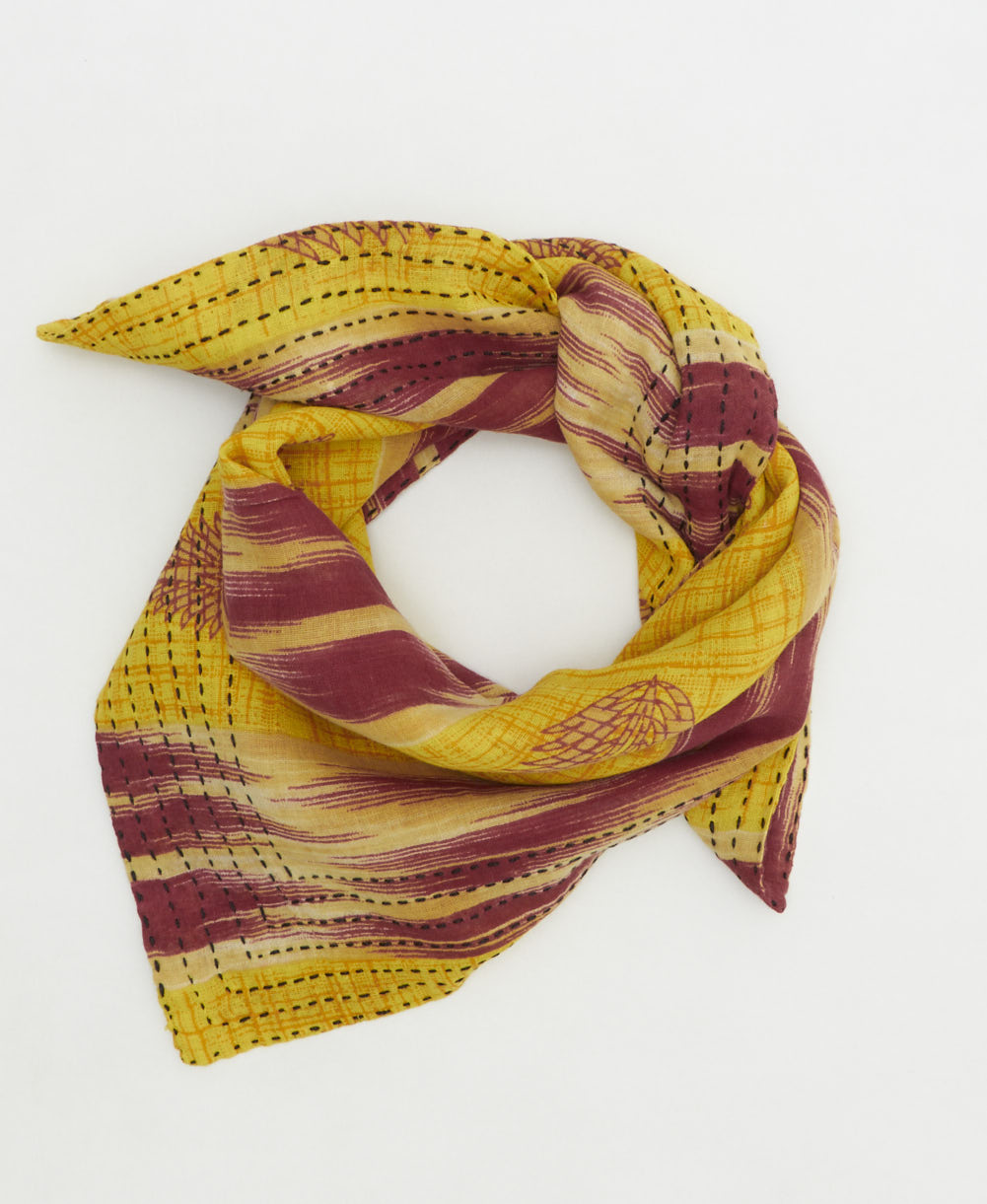 cotton neckerchief handmade by women artisans