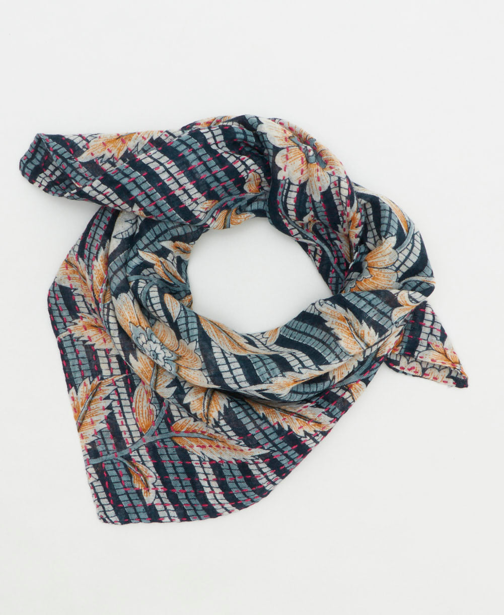 cotton neckerchief handmade by women artisans