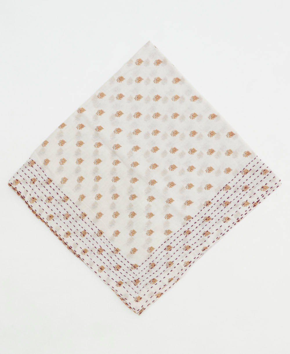 cotton bandana scarf made from vintage cotton saris