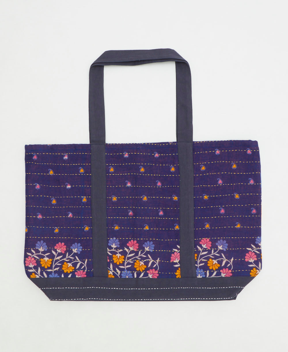 kantha canvas tote