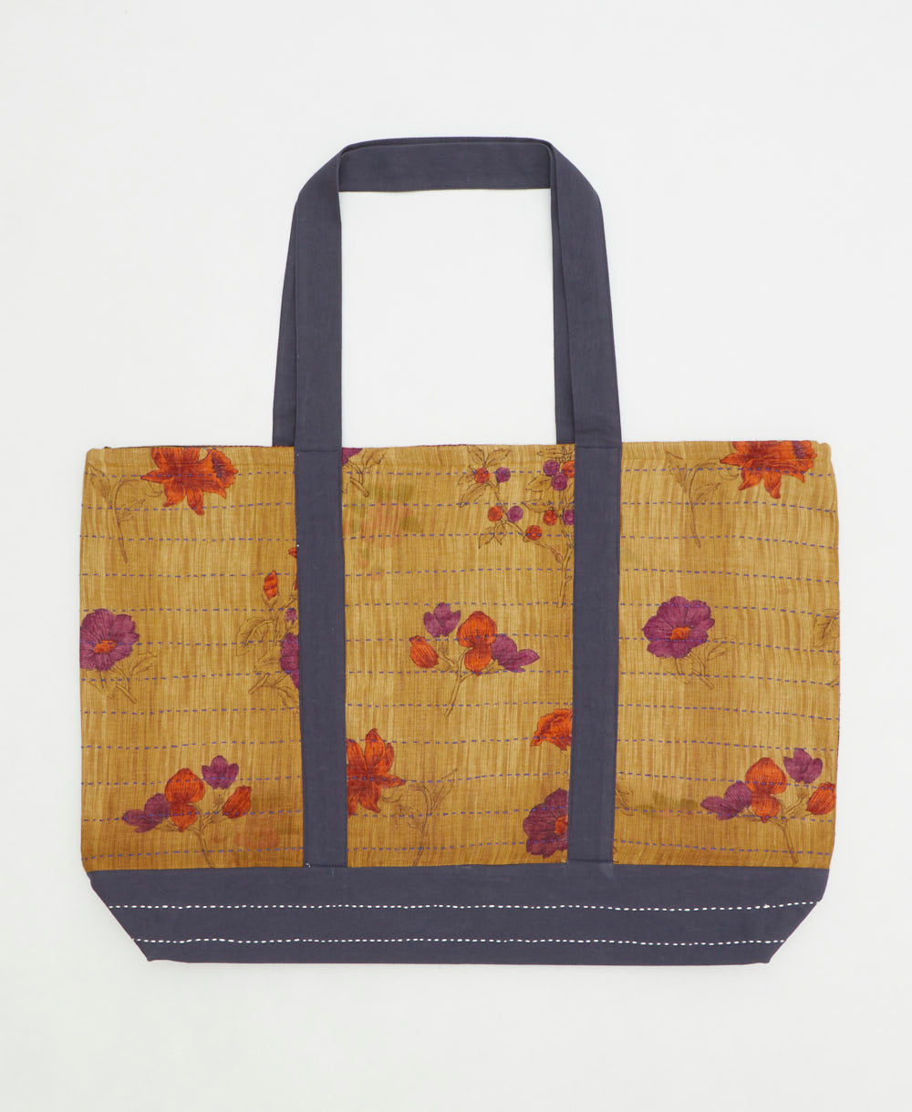kantha canvas tote