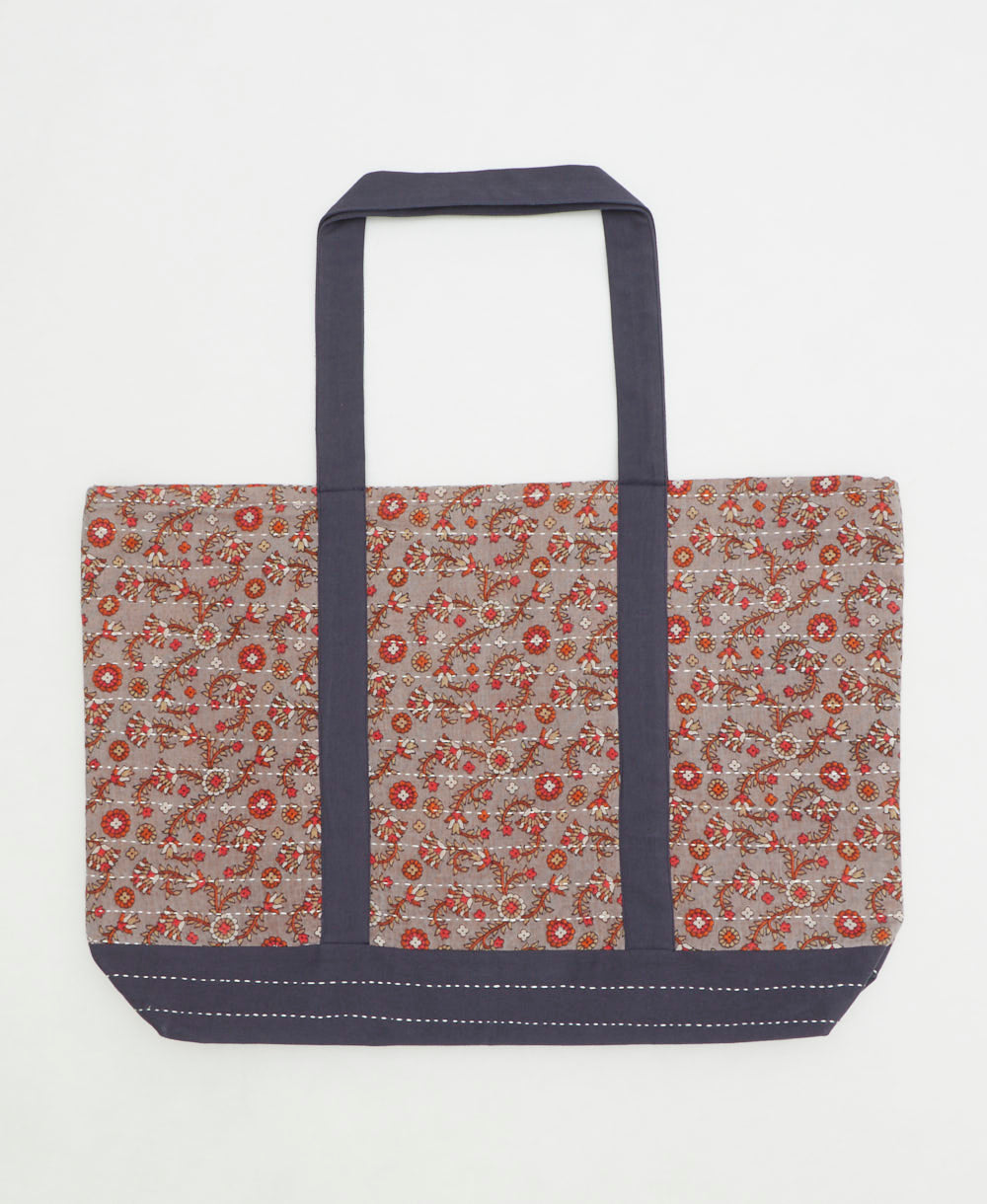 kantha canvas tote