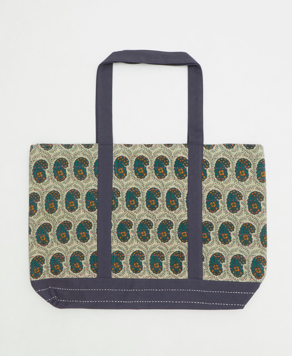 kantha canvas tote