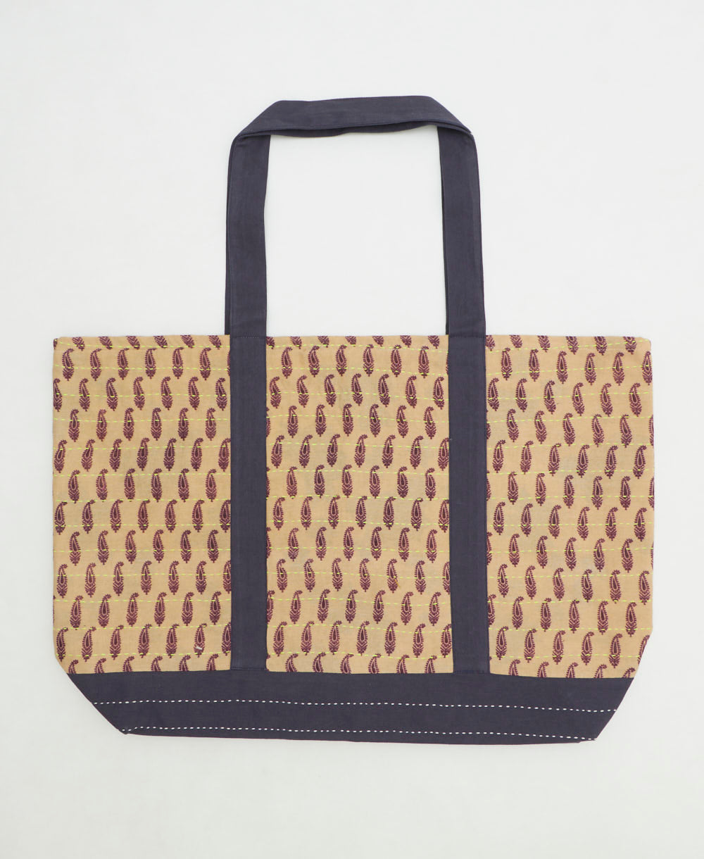kantha canvas tote