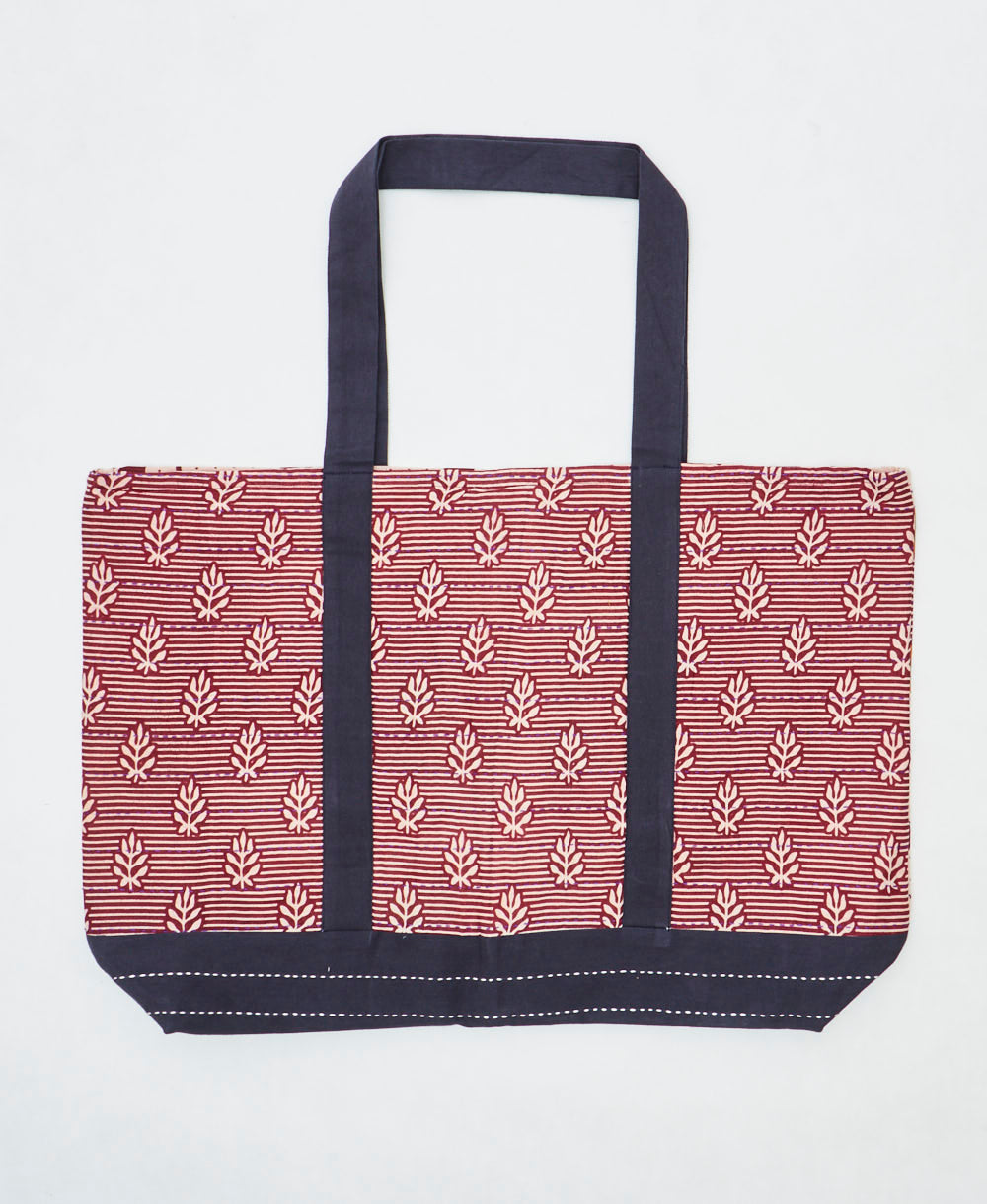 kantha canvas tote
