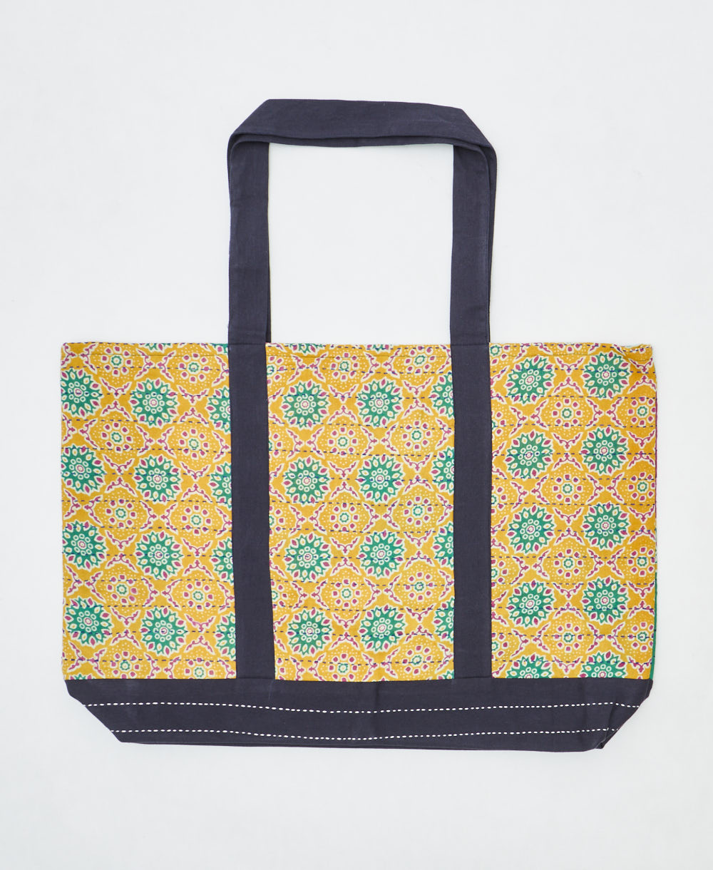 kantha canvas tote