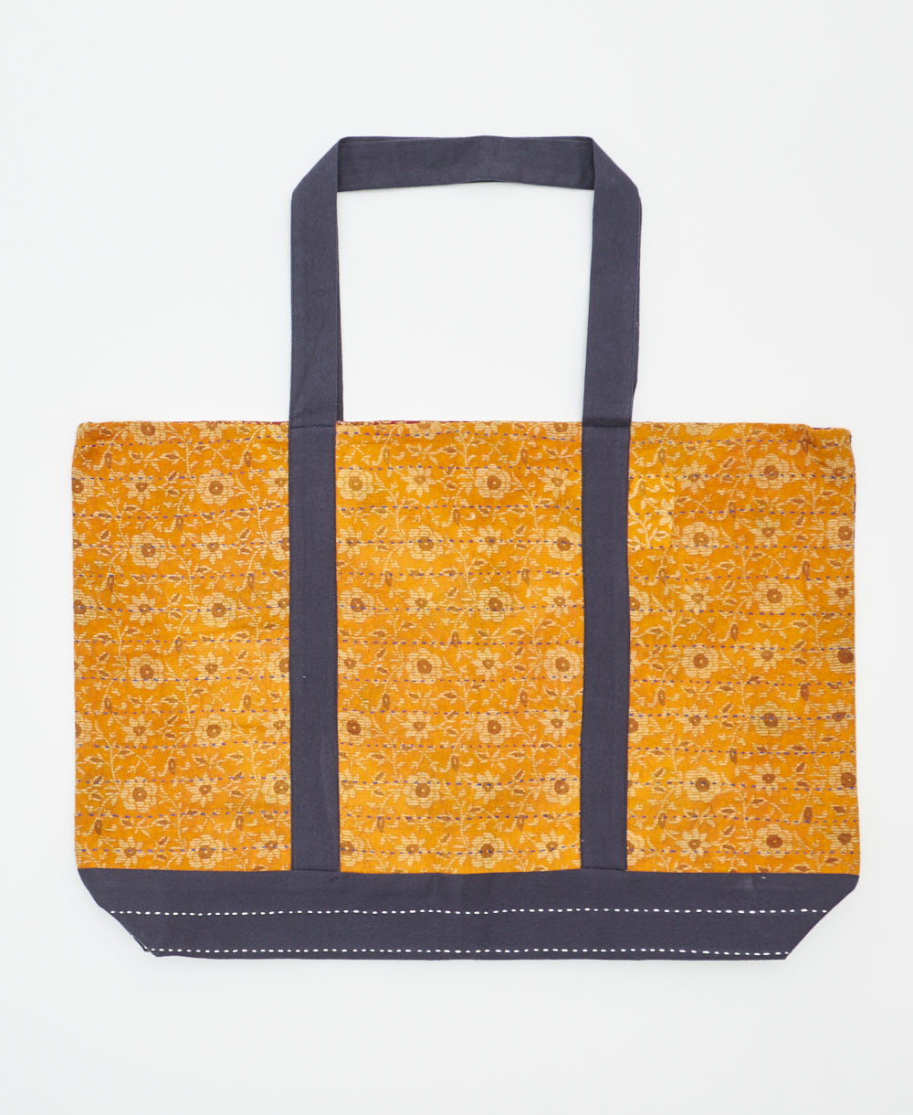 kantha canvas tote