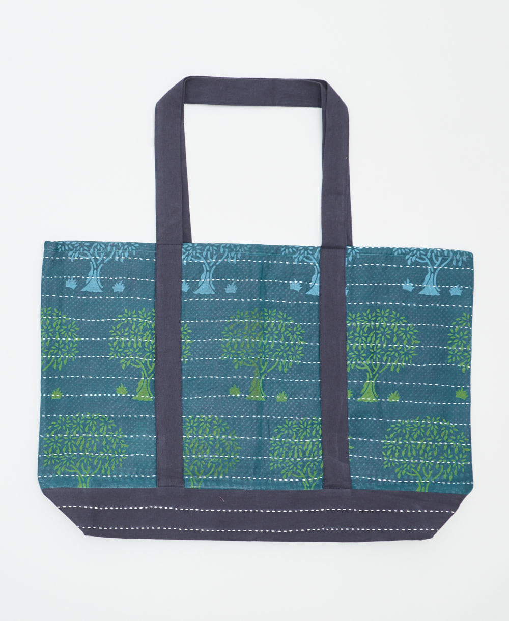 kantha canvas tote