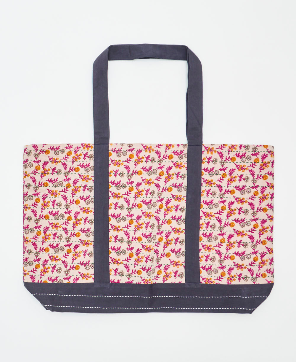 kantha canvas tote