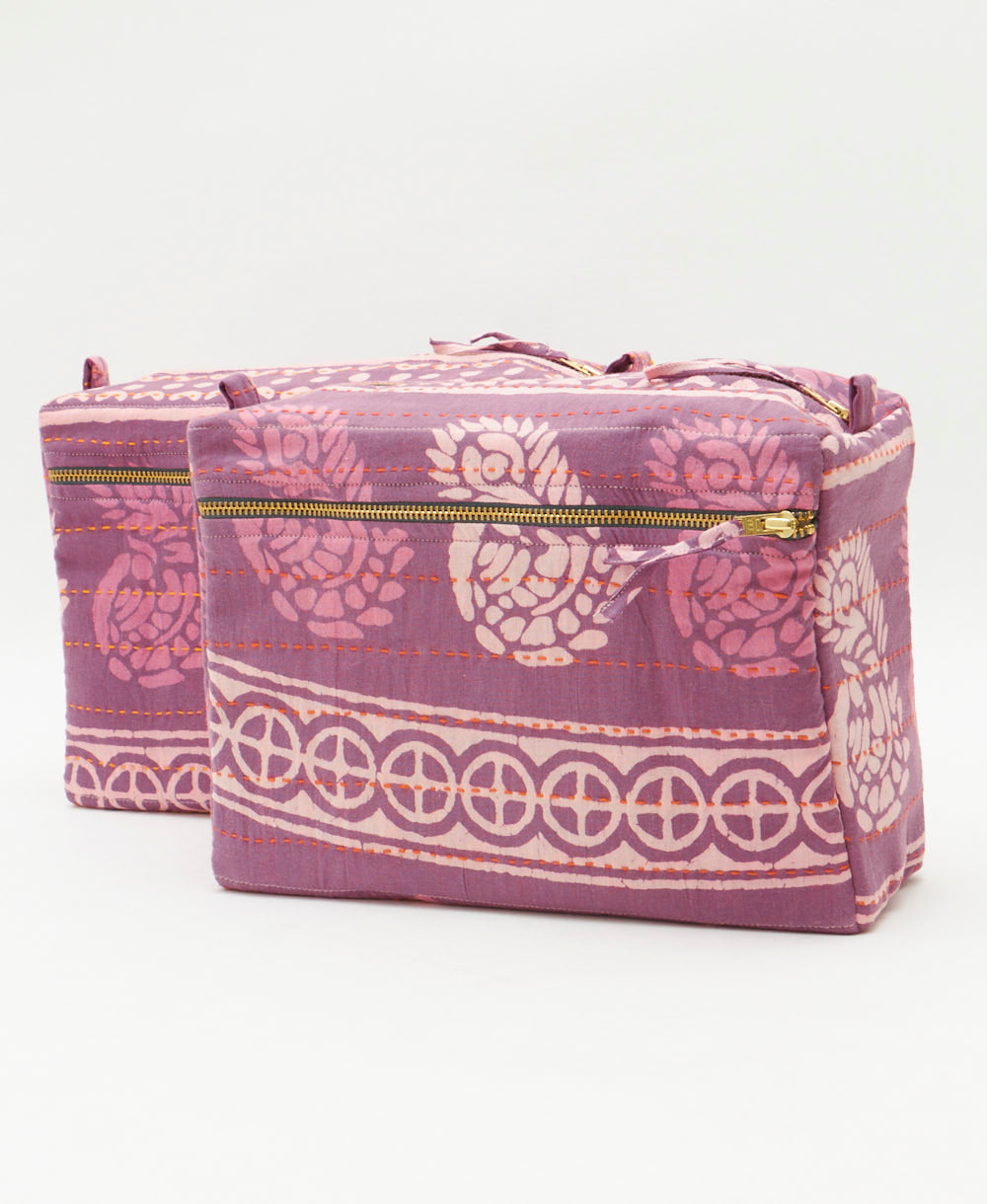 vintage large makeup bag