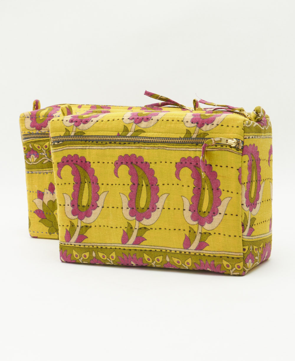 vintage large makeup bag