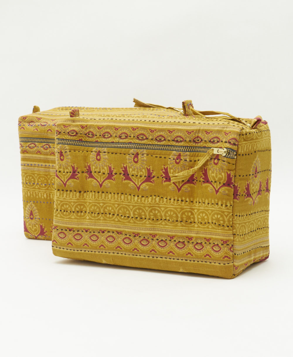 vintage large makeup bag