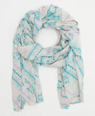 cotton long scarf handmade in India from vintage cotton fabrics in one-of-a-kind vintage patterns