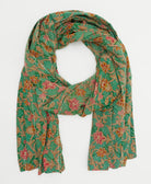 cotton long scarf handmade in India from vintage cotton fabrics in one-of-a-kind vintage patterns