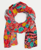 cotton long scarf handmade in India from vintage cotton fabrics in one-of-a-kind vintage patterns