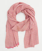 cotton long scarf handmade in India from vintage cotton fabrics in one-of-a-kind vintage patterns