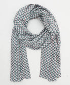 oversized cotton scarf in a one-of-a-kind vintage pattern handmade in India